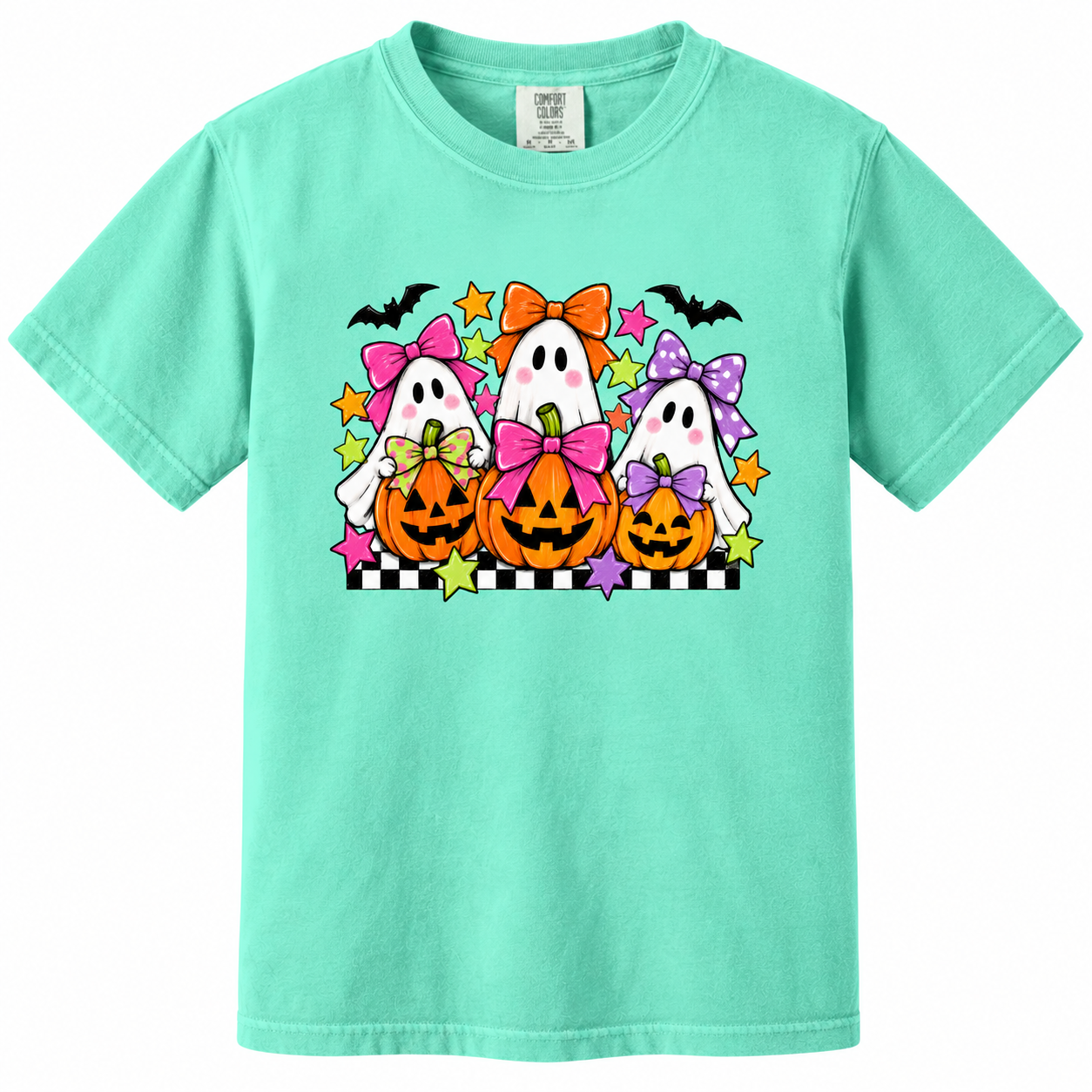 3 CUTE GHOST PUMPKIN GREEN