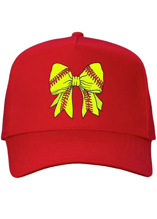 RED COLORBLOCK HAT