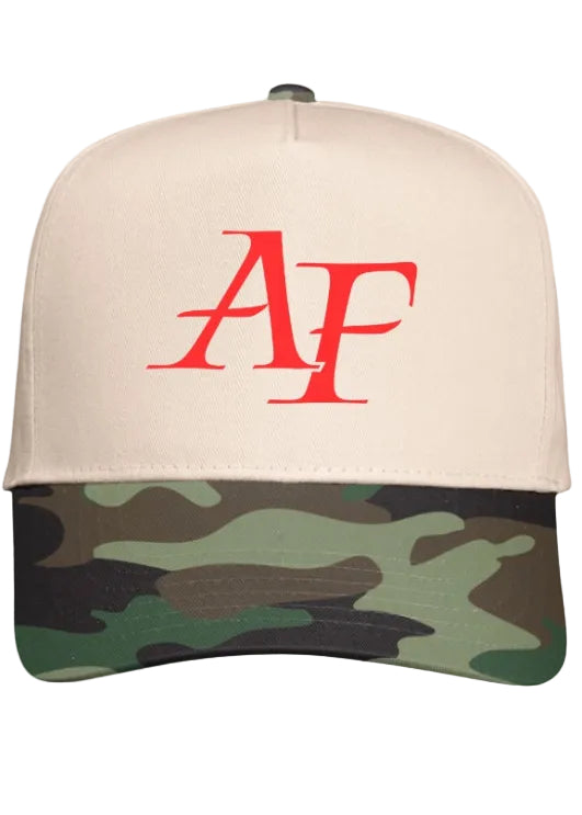 NATURAL/ CAMO COLORBLOCK HAT