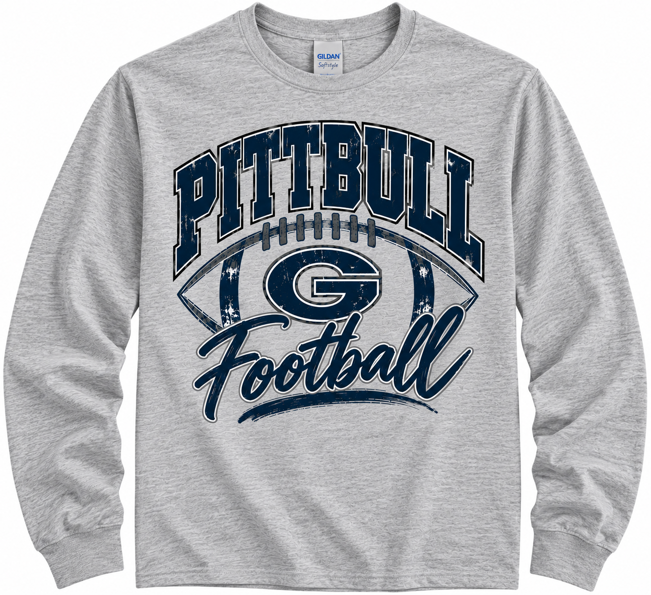 PITTBULL FOOTBALL SOFTSTYLE TEE/SWEATSHIRT