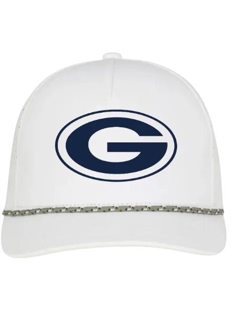 WHITE CORDED HAT