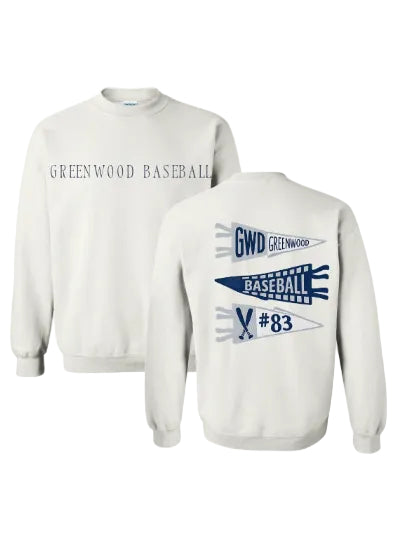 FLAG PENDANT SWEATSHIRT/ CREWNECK IN WHITE