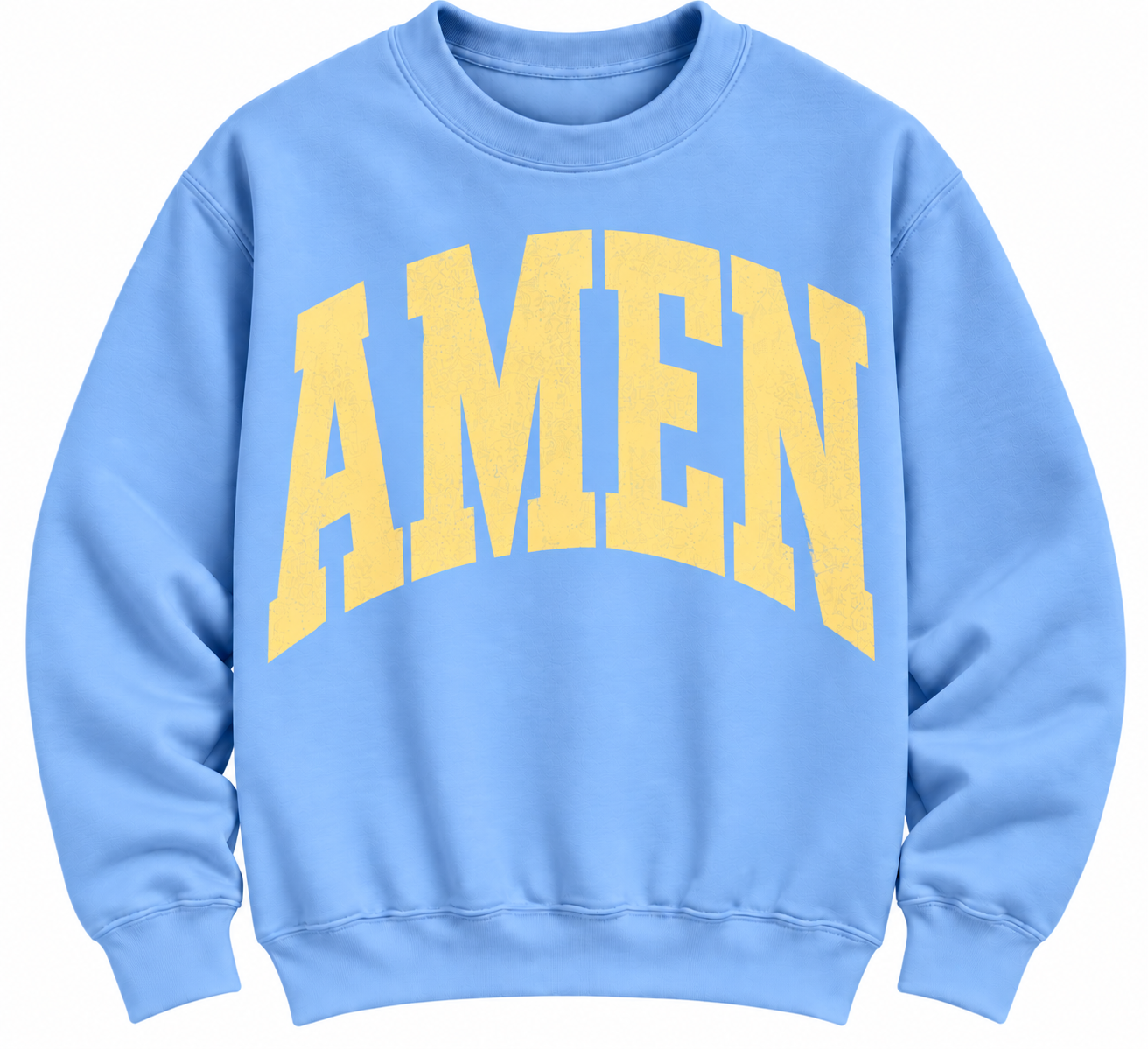Light Blue with Yellow AMEN Sweatshirt