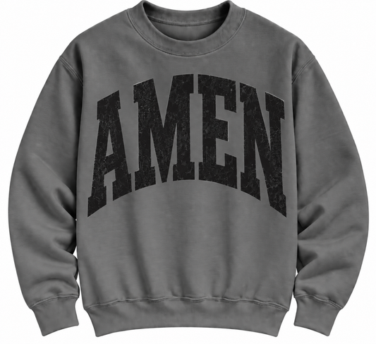 Charcoal with Black AMEN Sweatshirt