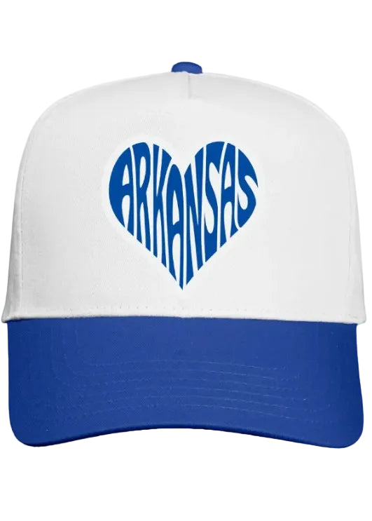 BLUE/ WHITE COLORBLOCK HAT