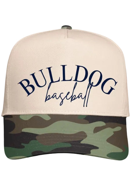 NATURAL/ CAMO COLORBLOCK HAT