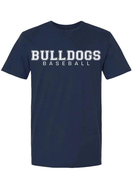 BULLDOGS BASEBALL IN NAVY BLUE