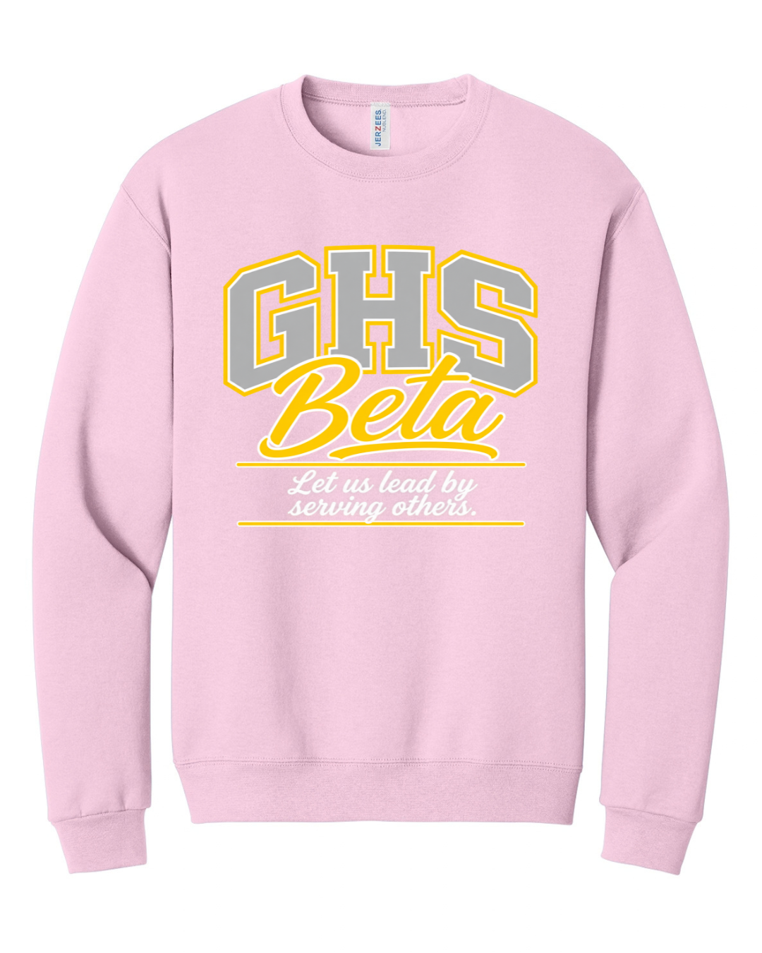 GHS BETA CLASSIC STYLE SWEATSHIRT IN LIGHT PINK