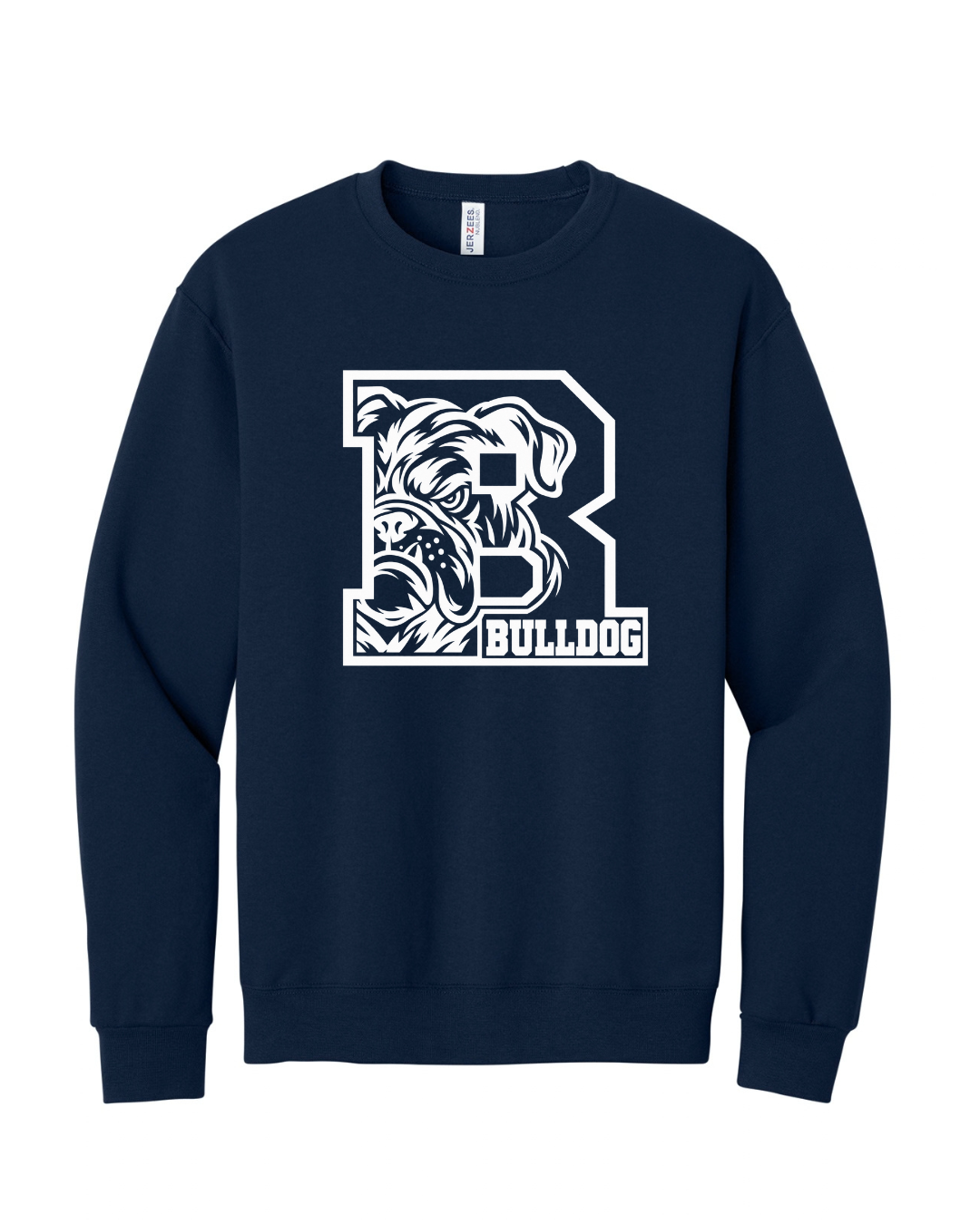BIG B BULLDOG CLASSIC STYLE SWEATSHIRT IN NAVY BLUE