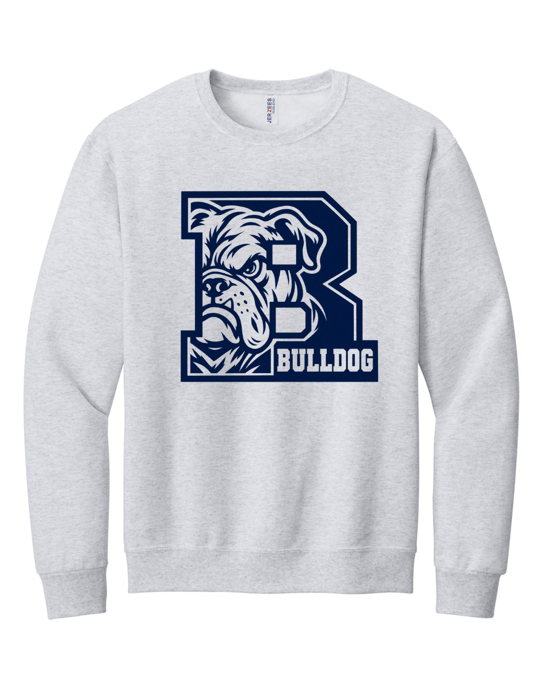 BIG B BULLDOG CLASSIC STYLE SWEATSHIRT IN ASH GREY