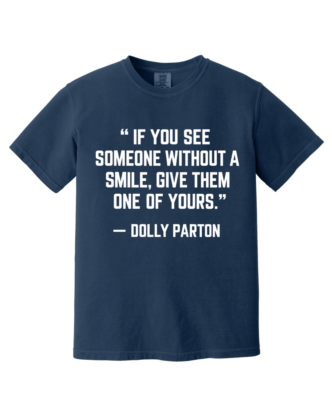 DOLLY PARTON QUOTE SHORT SLEEVE TEE IN NEON PURPLE
