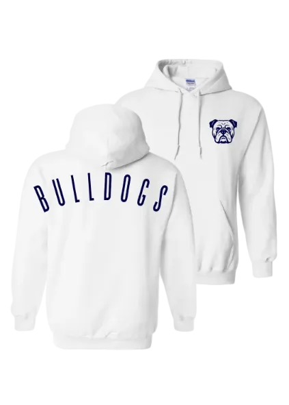 BULLDOGS HOODIE IN WHITE