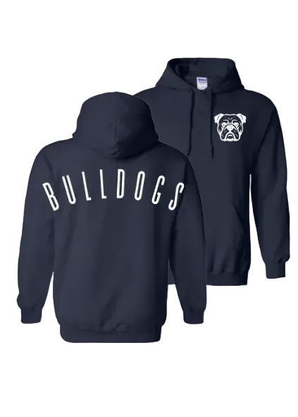 BULLDOGS HOODIE IN NAVY