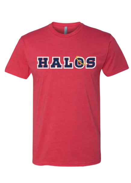HALOS SHORT SLEEVE TEE IN RED