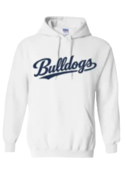 BULLDOGS HOODIE IN WHITE