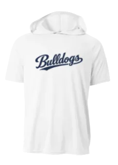 WHITE DRI FIT SHORT SLEEVE HOODIE