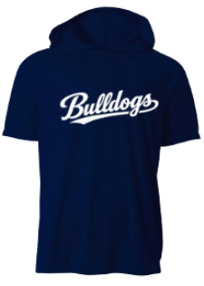 NAVY DRI FIT SHORT SLEEVE HOODIE