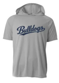 GREY DRI FIT SHORT SLEEVE HOODIE