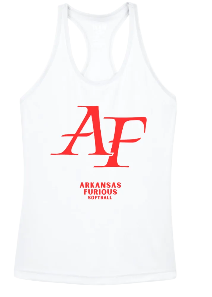 WHITE RACERBACK TANK