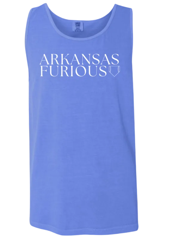 BLUE SLEEVELESS TANK-COMFORT COLOR