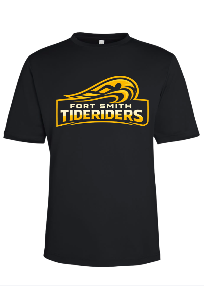 BLACK DRI FIT SHORT SLEEVE SHIRT