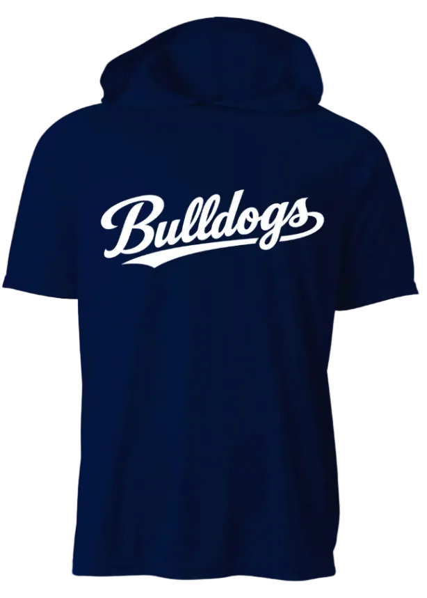 NAVY DRI FIT SHORT SLEEVE HOODIE