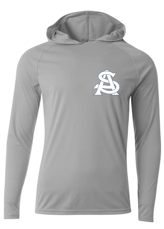BASEBALL LONG SLEEVE DRI FIT SHIRT IN GREY