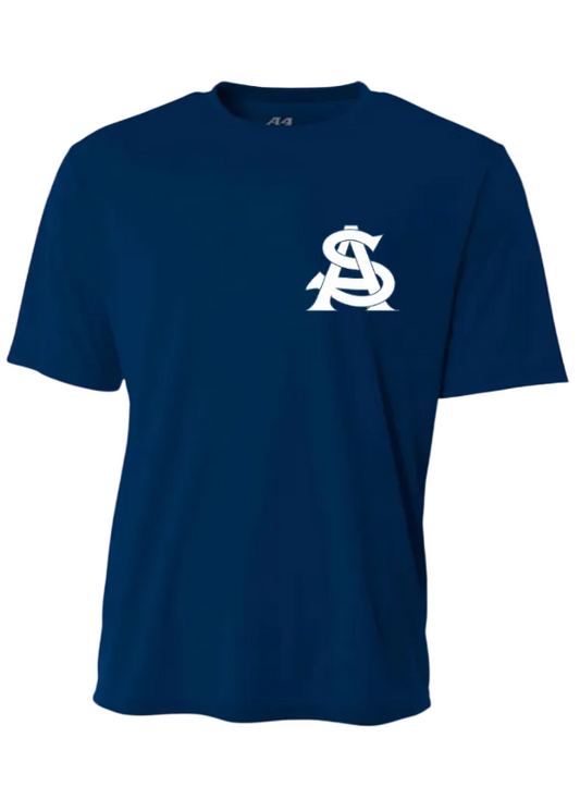 NAVY DRI FIT SHORT SLEEVE SHIRT