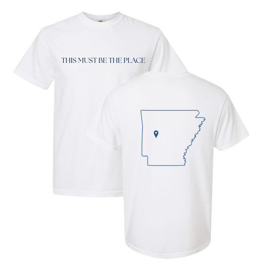 THIS MUST BE THE PLACE SHORT SLEEVE TEE IN WHITE