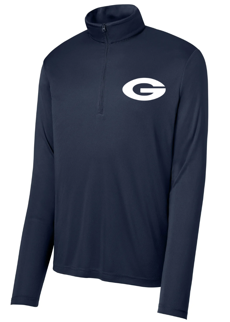 Dri Fit Quarter Zip Pullover in Navy ( embroidery )