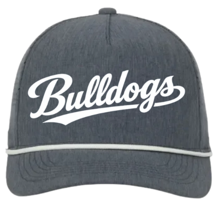 Corded Hat in Heathered Slate ( embroidery )