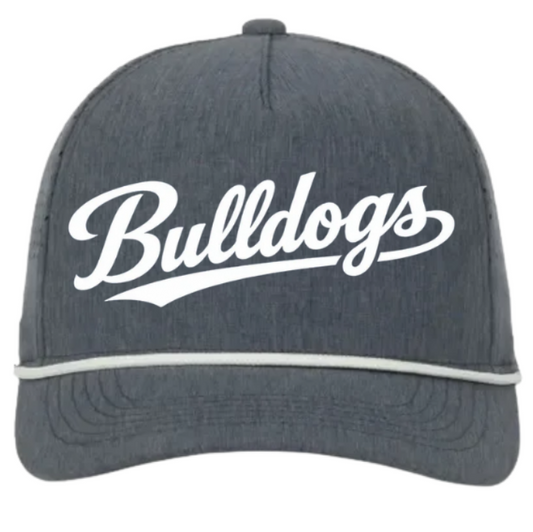 Corded Hat in Heathered Slate ( embroidery )
