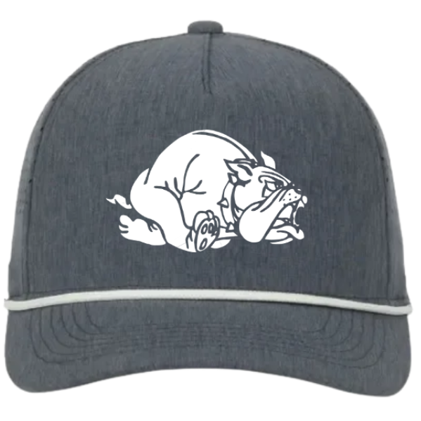 Corded Hat in Heathered Slate ( embroidery )