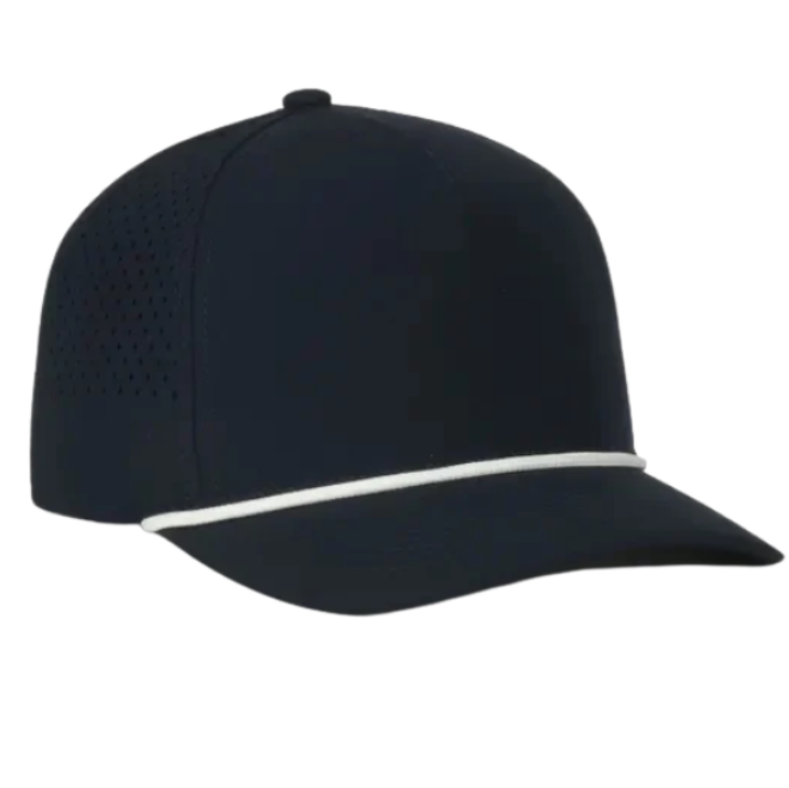 Corded Hat in Navy ( embroidery )