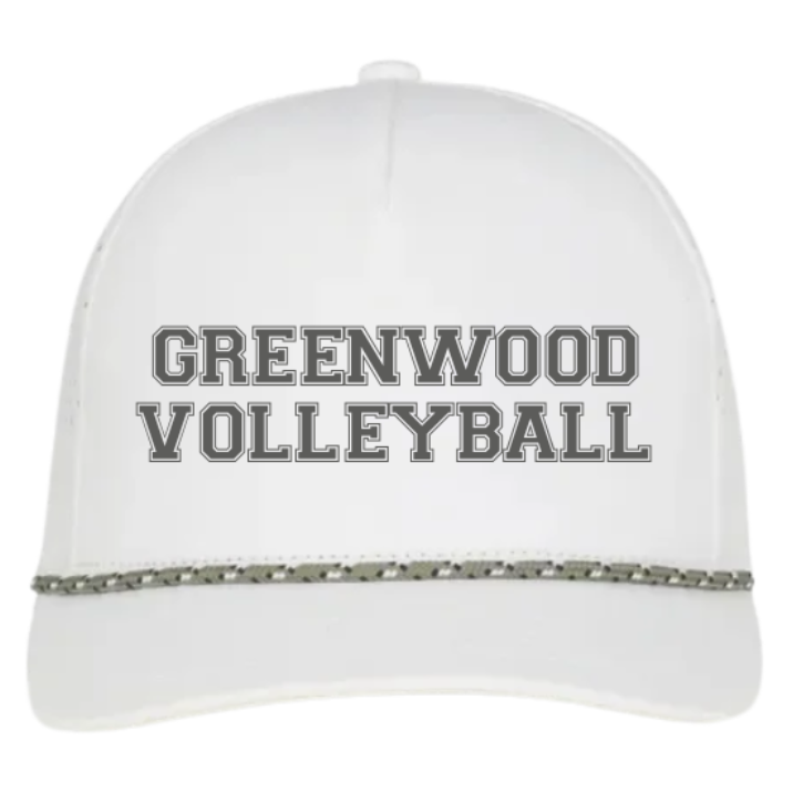 Corded Hat in White