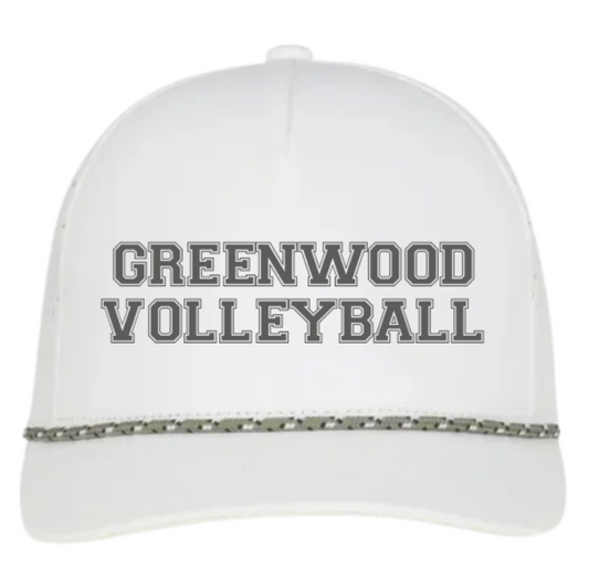 Corded Hat in White
