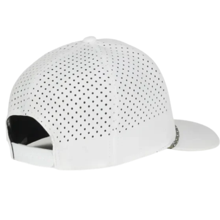 Corded Hat in White ( embroidery )