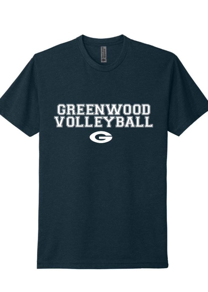 Greenwood Volleyball Short Sleeve Tee in Navy