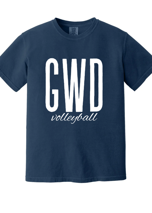 GWD Volleyball Short Sleeve Tee in Navy