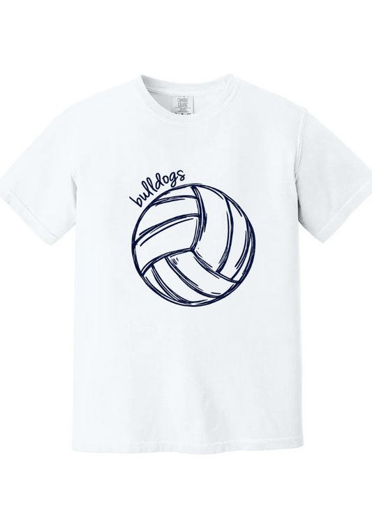 Bulldogs Short Sleeve Tee in White