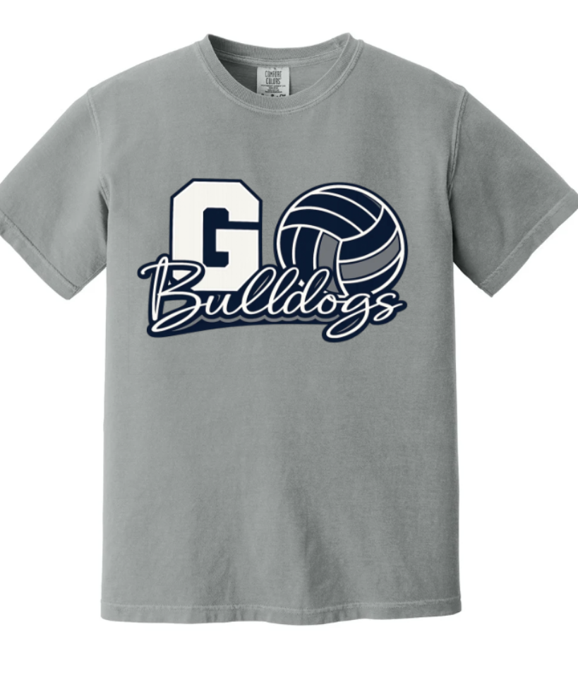 GO Bulldogs Short Sleeve Tee in Gray