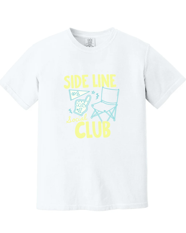 SIDELINE SOCIAL CLUB SHORT SLEEVE COMFORT COLOR TEE
