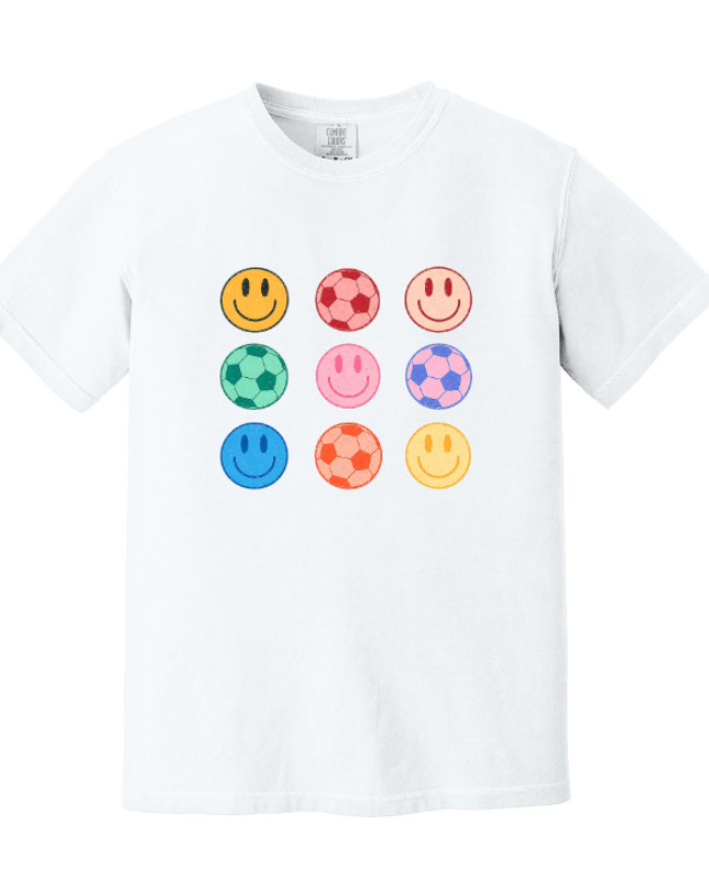 SMILEY FACE SHORT SLEEVE COMFORT COLOR TEE