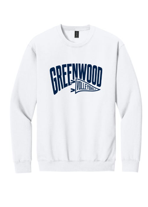 Greenwood Bulldog Crewneck Sweatshirt in White