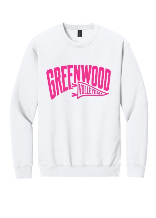 Greenwood Bulldog Crewneck Sweatshirt in White