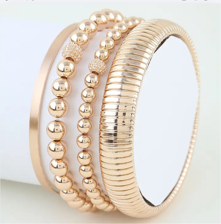 Multi Beaded Cuff Bracelet