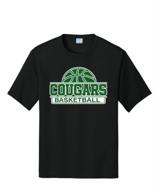 COUGARS BASKETBALL SHORT SLEEVE DRI FIT IN BLACK