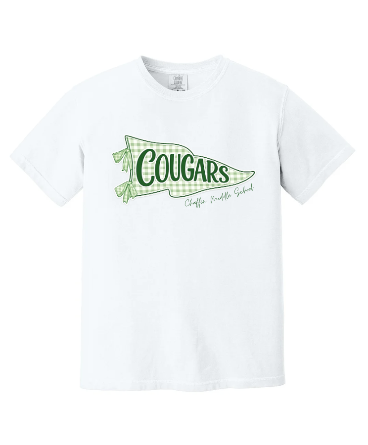 FLAG PENDANT SHORT SLEEVE COMFORT COLOR IN WHITE