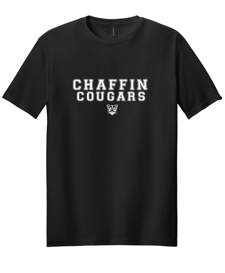 CHAFFIN COUGARS SHORT SLEEVE TEE IN BLACK
