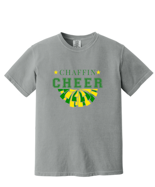 CHAFFIN CHEER SHORT SLEEVE COMFORT COLOR TEE IN GRANITE